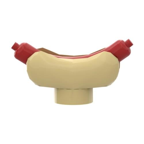 22PCS Hotdog Building Blocks Compatible Major Brand Kids Toys 25386&33078 Early LearningMOC Education Gifts