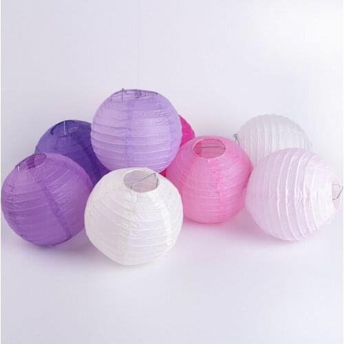 10 Inch 25cm Round Chinese Paper Lantern Balls for Decoration Festive & Party Supplies Wedding Favors DIY Lampion Papier