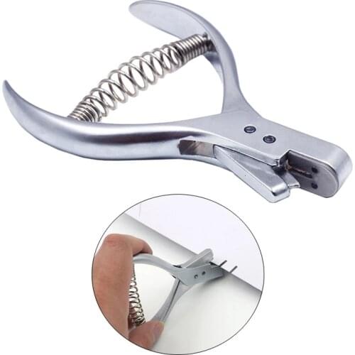 LMDZ Stainless Steel Silver Hole Punch Tool,Leather DIY Punch Tool,Durable and Practical for Leather Punching and Stamping