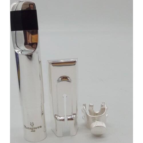 Metal Mouthpiece Tenor Soprano Alto Saxophone Advanced Professional Mouthpiece Sax Slide Silver Lacquer Number 56789
