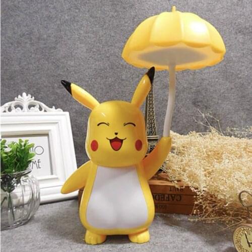 3 Different Styles Of Pokémon Pikachu Model Eye Protection With A Variety Of Changes Night Light Childrens Bedroom Gift Toys
