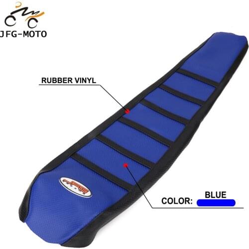 Motorcycle Rubber Striped Leather Soft Grip Gripper Skin Seat Cover For Yamaha YZ125 YZ250 YZ 125 250 2002-2017 Pit Dirt Bike