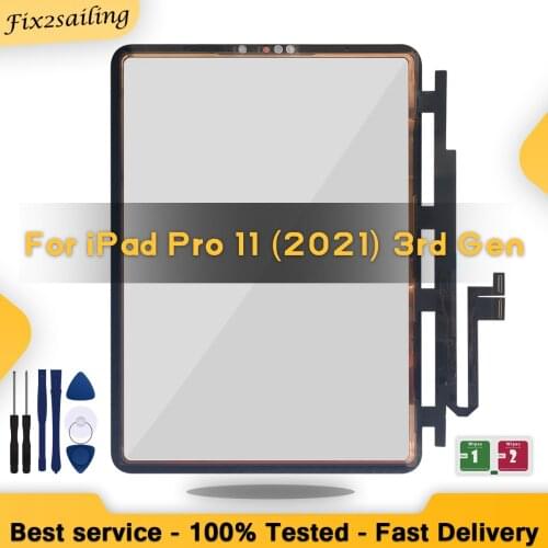 New Tested Touch For iPad Pro 11 (2021) 3rd Gen A2301 A2459 A2460 Touch Screen Front Glass Panel Replacement With TOOLS