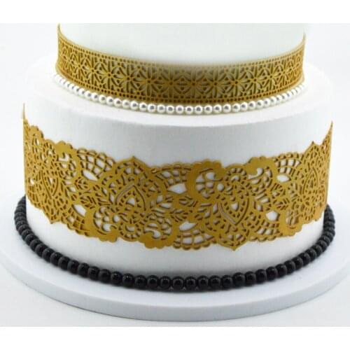 Food Grade Fondant Cake Decorating Tools Lace Decoration Mat Silicone Lace Molds for Cake Decorating