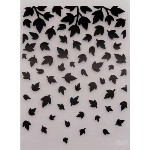 YINISE Plastic Embossing Folder For Scrapbook Stencils LEAVES DIY PAPER Album Cards Making DECORATION Scrapbooking MOLD NEW