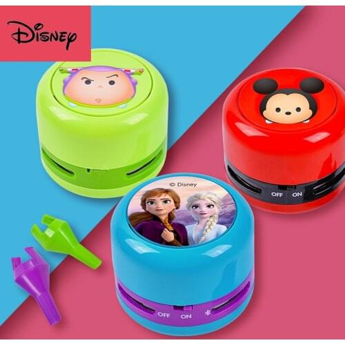 Disney Portable Dust Collector Desktop Vacuum Cleaner Cartoon Mini Dust Collector Household Computer Keyboard Clean Brushes