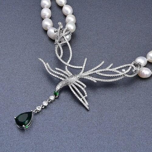 Silver plated cubic zircon CZ Crystal connector Tassel for necklace pendant Jewelry DIY Jewelry Findings