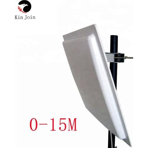 15M UHF RFID reader with RS232/RS485/Wiegand26 interface for parking application free testing cards and stickers