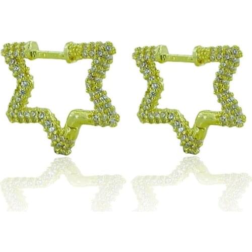 Trend Style Style Top Quality Star 925 Silver Earrings