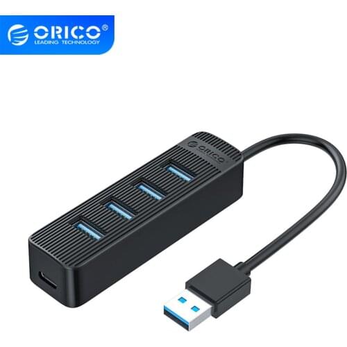 ORICO 4 Port USB 3.0 HUB With Type C Power Supply Port For PC Laptop Computer Accessories ABS USB Splitter USB3.0 OTG Adapter