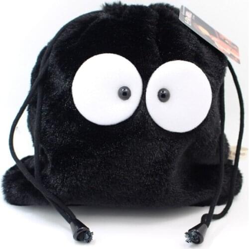 Japan Cartoon Plush Coin Purse Soft Stuffed Cartoon Cute Totoro Kawaii Storage Bag Debris Package Wallet Drawstring Bags New