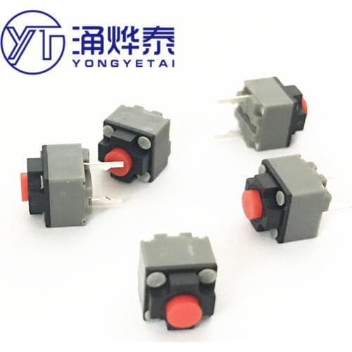 YYT Mute button 6*6*7.3 Silent switch wireless mouse Square mute micro switch button M330 M220 repair parts replace rectangle