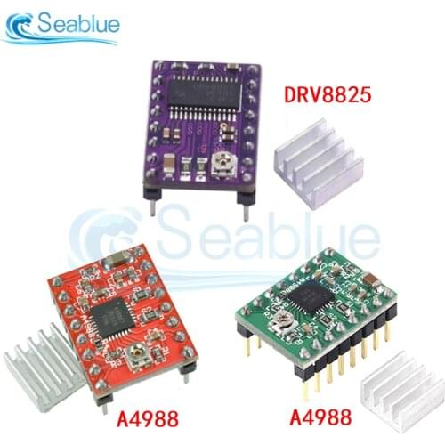 3D Printer Parts A4988 DRV8825 Stepper Motor Driver With Heat Sink For SKR V1.3 1.4 GTR V1.0 RAMPS 1.4 1.6 MKS GEN V1.4 Board