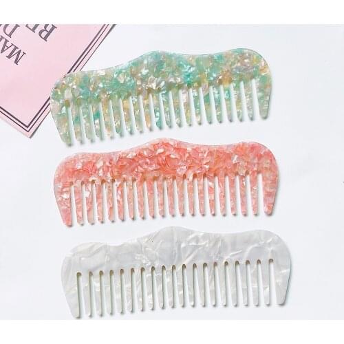 Korean Design Acetate Hair Combs Hairdressing Comb Hair Brush For Women Girls Hair Styling Tool