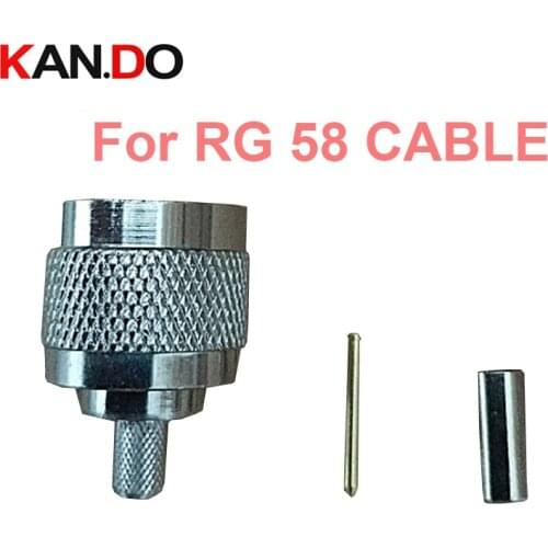 10pcs telcom Coaxial cable N connector for 75-3 CATV cable connector RG58 cable N male connector for RG 58 cable terminal