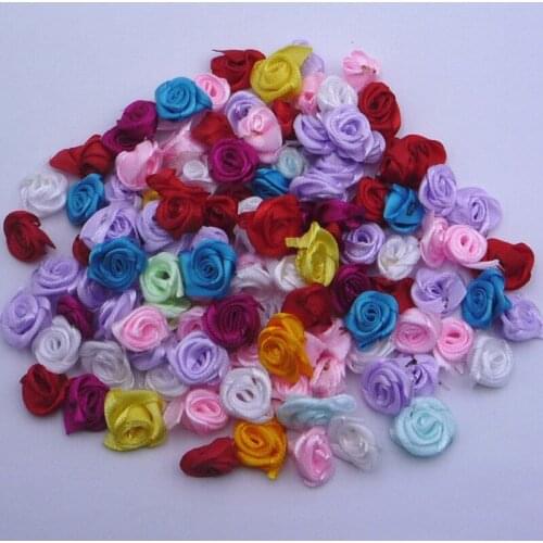 10pcs High Quality Flower Applique Patches Latest Rose Patch Trim Sewing Fabric Dress Doll Accessories Stickers parches ropa P26