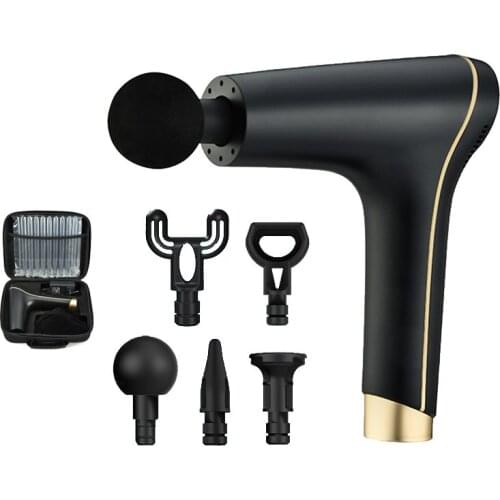 2021 Massage Gun Fascia Gun Sport Therapy Muscle Massager Vibration Relief Pain Relax Fitness Equipment Noise Reduction Design