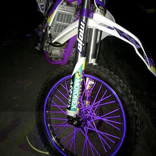 36PCS/SET Colorful Bike Motorcycle Mountain Bike MTB Wheel Modification Spokes Sleeve Tube Safety Snap-On Clip Tube