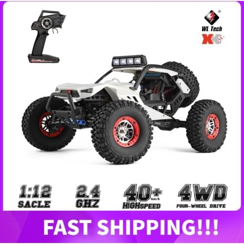 WLtoys XK 12429 1:12 RC Car Crawler 40km/h 2.4G 4WD Electric Car with Head Lights RC Off-Road Car Gift for Kids Adults VS 12428
