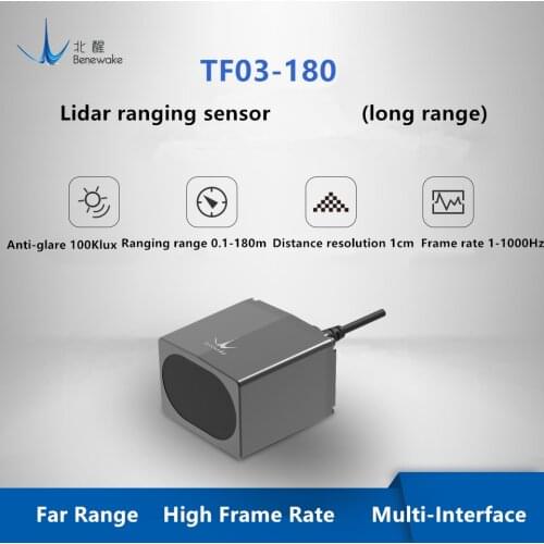 Benewake TF03-180 Long Range Sensor, IP65 10KHz Frame Rate & 180m Operating Range Rider Module UART / I2C for Indoor / Outdoor