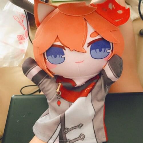 Cosmile Genshin Impact Childe Cute Soft Plush Doll Hand Puppets Finger Toys Limited Toys Cosplay