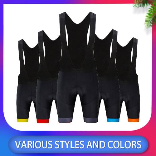 2020 Raudax Color Cycling Bib Short Pro Team Mtb Bike Short Bib Tights for Man Summer Breathable Quick Dry 19D Gel Padded Shorts