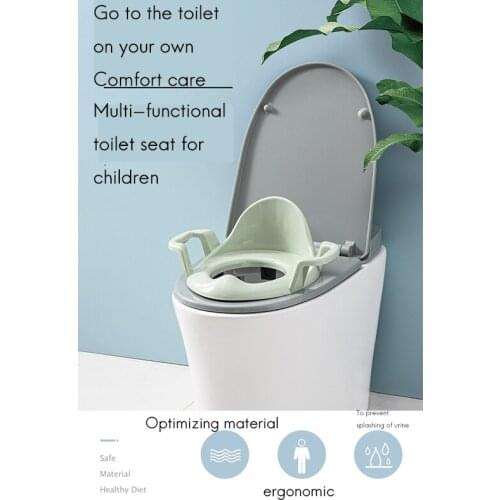 LUDA Kids Safety Toilet Chair Training Cushion Baby Toilet Potty Seat with Armrest Infant Urinal Seat Ring Pad Potty Mat
