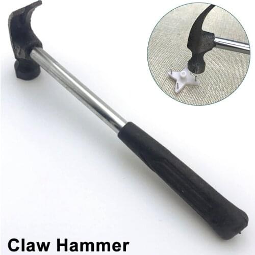 Claw Hammer Household Safety Hammer Multi-function Hammer Small Iron Hammer Special for Traceless Nail CLH@8