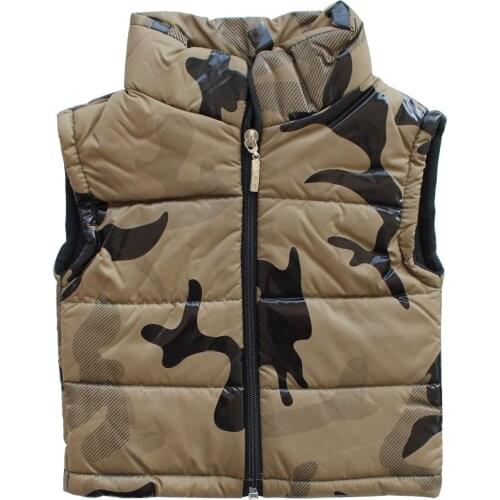 Khaki Camouflage Male Child Vest