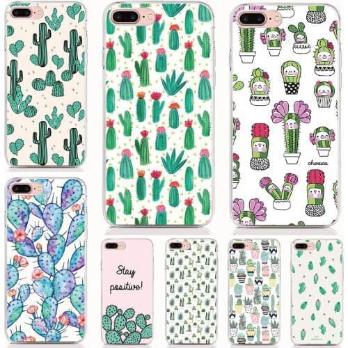 For Xiaomi Poco F3 X3 GT M3 Pro 5G C3 X2 M2 F2 Pro Soft Tpu Case Cute Cactus Print Back Cover Coque Shell Phone Case