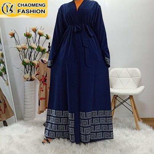 New Muslim Fashion Kaftan Dubai Abaya Kimono Turkey Hijab Abaya Dress Malaysia Islamic Clothing For Women Caftan Middle East