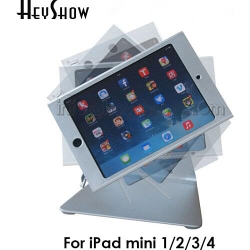 Mini IPad Lockable Security Display Stand Metal Tablet Mounting Bracket With 360 Rotation Head Support For Mini Ipad 1 2 3 4