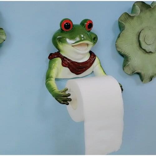 Resin Animal Toilet Paper Stand Resin Dog Dinosaur Elephant Frog Paper Towel Holder Paper Cover Box Kitchen Paper Holder
