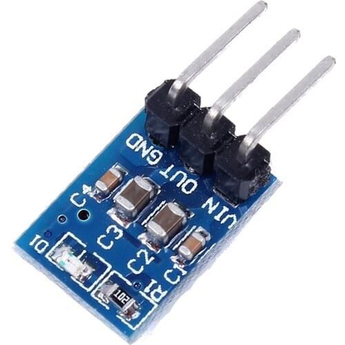 AMS1117-3.3 DC Voltage Regulator Step Down Power Supply Module 4.75V-12V to 3.3V 800mA (Pack of 5)