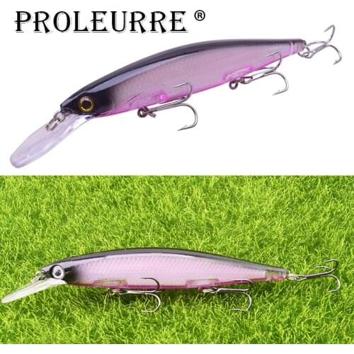 1PCS Minnow Fishing Lures Laser Plastic Fishing Wobblers 12.5cm 12.5g Artificial Hard Bait 3D Eyes Bass Baits Crankbait Pesca
