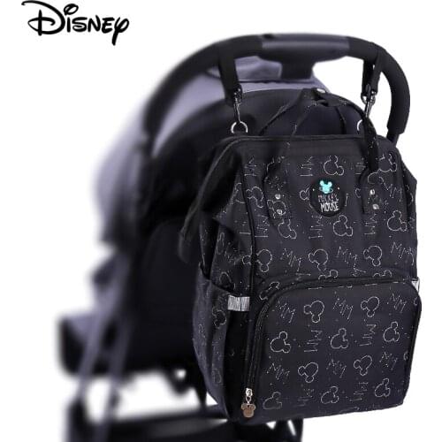 Disney Diaper Bag Mummy Maternity Bag for Baby Large Capacity Nappy Backpack Multifunctional Outdoor Pregnant Woman Bag USB+Hook