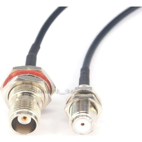 Extension Cable Cord TNC Female Bulkhead O-ring to F Female Connector RF Coax Adapter 20CM