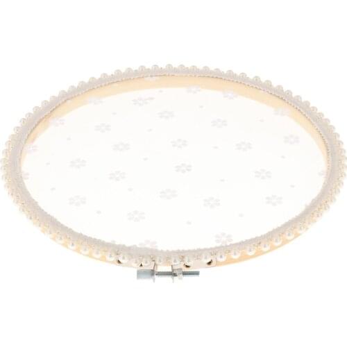 Vintage Creative Earring Holder Organizer Stand for Women Lace with Pearl Edge Earrings Rack Wall Hanging for Party Photography