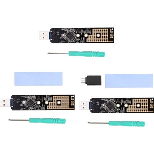 VKTECH New NVMe to USB Adapter RTL9210 Chip M.2 M Key SSD to to USB 3.1 Type A Card PCIe Based M Key Hard Drive Converter Reader