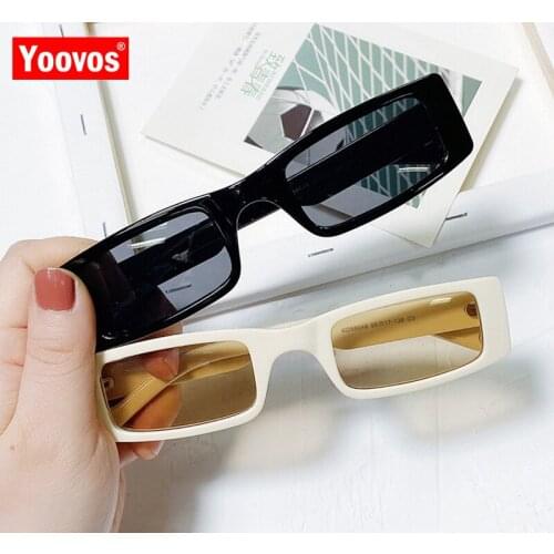 Yoovos 2021 Sunglasses Women Small Frame Glasses for Women Rectangle Vintage Shades for Women Square Luxury Gafas De Sol Mujer