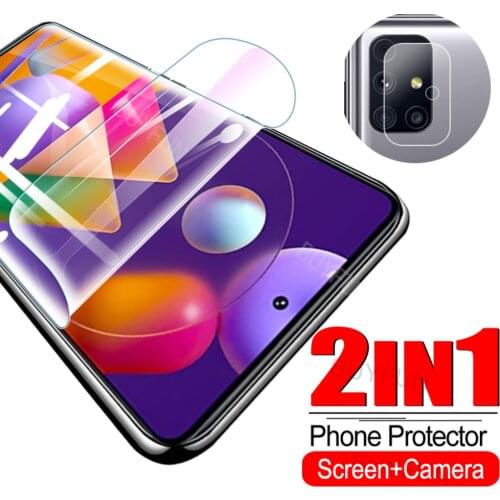 2 IN 1 Screen+Camera Film For Samsung Galaxy M11 M21 M31 M31S M51 Soft Hydrogel Film on For Samsung M 11 21 31 31S 51 Cover Film