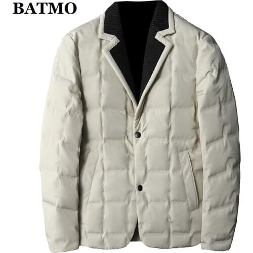BATMO 2019 new arrival winter high quality 90% white duck jackets men,mens winter thicked suits,plus-size M-4XL 198025