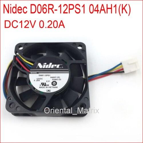 Free Shipping Nidec D06R-12PS1 04AH1(K) DC12V 0.20A For Cooler Master Cooler Cooling Fan