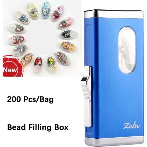 Zobo Brand Capsule Beads Cigarette Installation Metal Box Portable Cigarette Accessories Smoking Mint Fruit Watermelon Taste