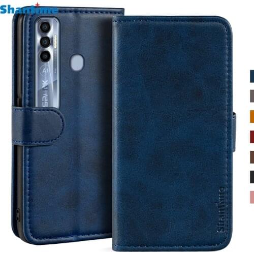 Case For Tecno Spark 7 Pro Case Magnetic Wallet Leather Cover For Tecno Spark 7 Pro Stand Coque Phone Cases