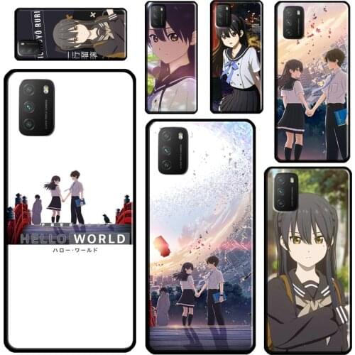 Hello World Anime For Xiaomi Mi Note 10 Lite Mi 11 Ultra 9T 10T Pro A3 Phone Case For POCO F3 F2 M3 X3 Pro