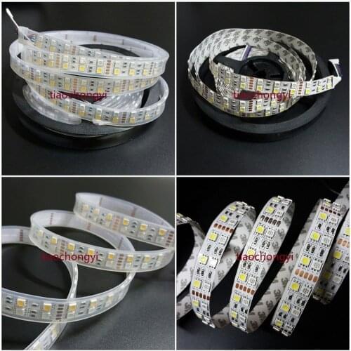 5M Double Row 5050 SMD 600 RGBW RGBWW RGB White Flex LED Strip light 120led/M