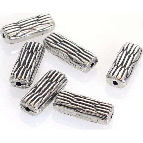 New Arrival 100Pcs 20x8x5MM Fluted Corrugated Plating Acrylic Antique Design Beads For Diy Handmade Jewelry Making Findings