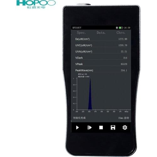 HP350UV Portable 200nm ~ 780nm UV Led Spectral Irradiance Meter Spectrometer For Testing Curing Irradiance