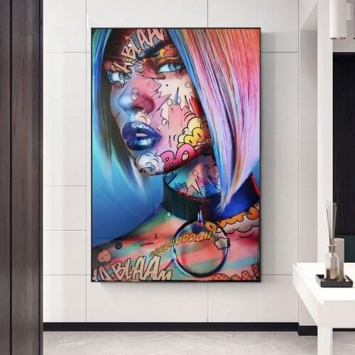 Game Equipment Canvas Painting Abstract The Dreamers Posters and Prints Graffiti Art Wall Art Picture for Living Room Home Decor